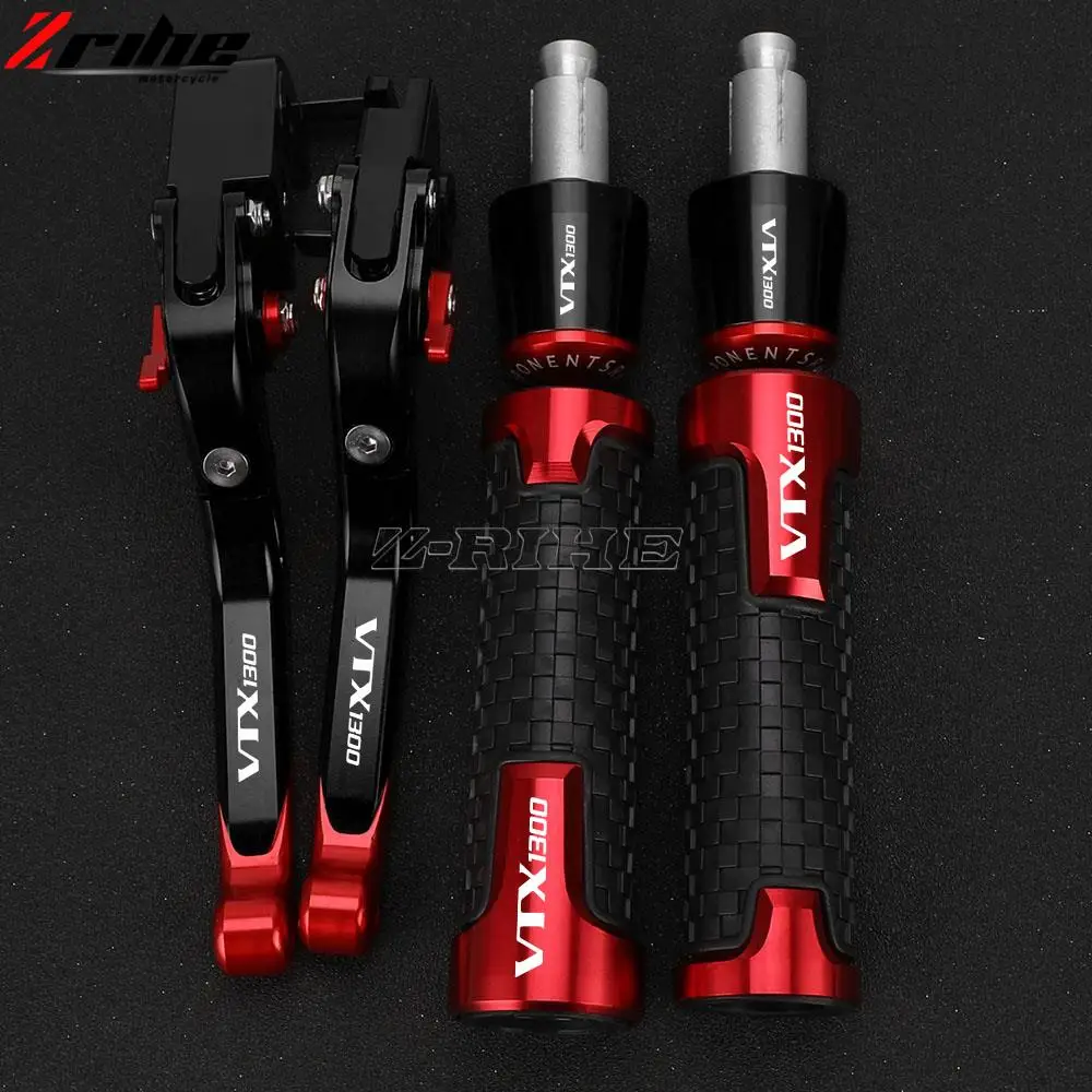 

Motorcycle Handle Bar Grips Adjustable Brake Clutch Lever Handlebar For HONDA VTX1300C 2004 2005 VTX 1300C VTX1300 C vtx1300