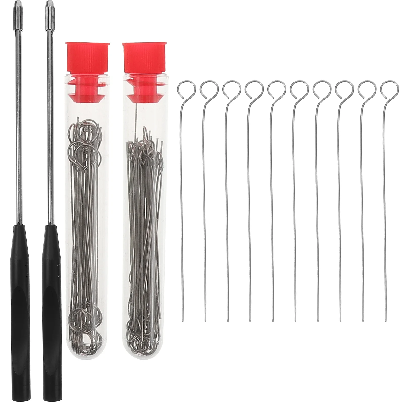 Inoculation Rods 92 pcs 90 Replaceable Inoculating Rings Copper Plated Microbiology Kit Reusable Inoculating Loop Laboratory Inoculating Loop