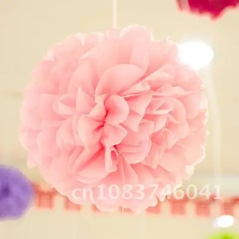 

Paper Pompoms Wedding Decorations White Tissue Flowers Balls Party Decorations Adult Baby Shower Deco Mariage