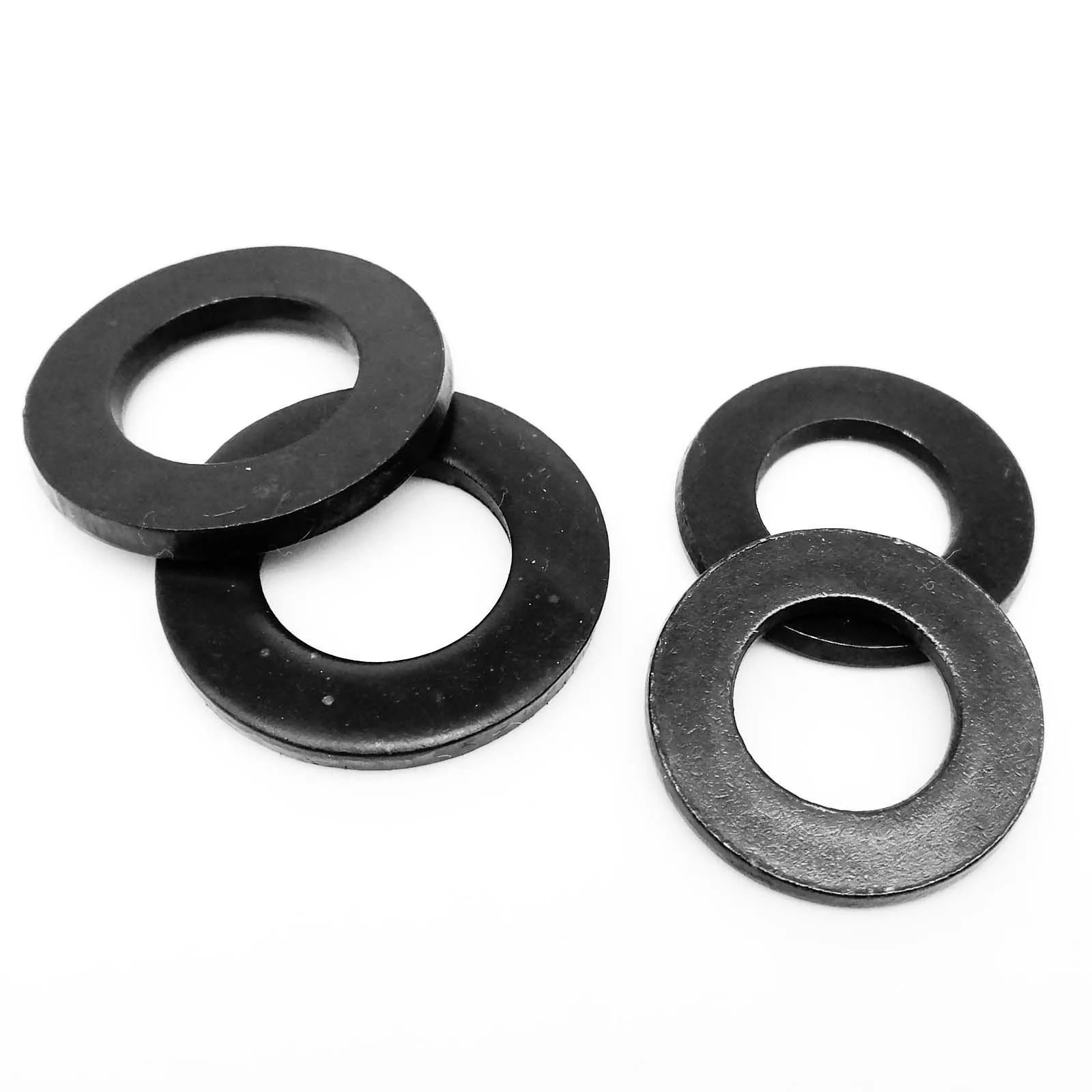 Premium Black Plated Stainless Steel Flat Washer Gasket Pad