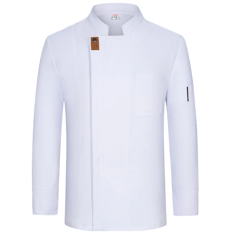 

Men's Chef Jacket Long Sleeve Restaurant Cook Shirt Hotel Kitchen Clothes Bakery Cafe Waiter Uniform Tops Catering Workwear