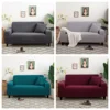 Thick Jacquard Sofa Cover For Living Room 1/2/3/4/5 Seater Elastic Sofa Slipcover Solid Color Non-slip Couch Cover For Home 5