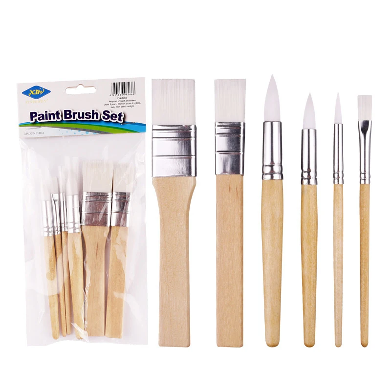 Professional 3' Decorative Paint Brush Sets - China Bristle Paint Brush,  Wooden Brushes