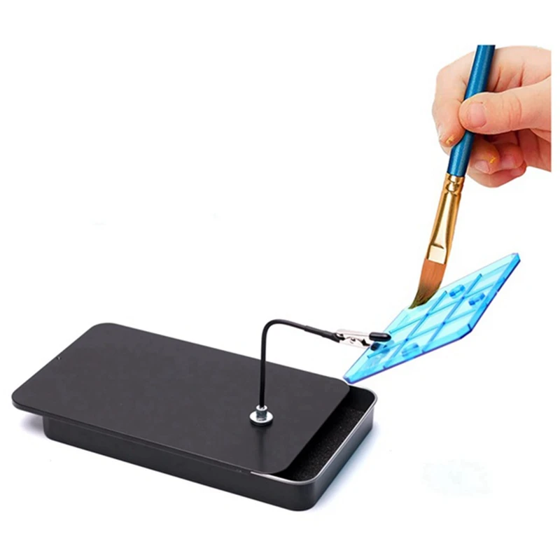 Model Painting Stand Base Holder And 12PCS Magnetic Bendable Alligator Clip Sticks Set Modeling Tools For Airbrush Easy Install 3