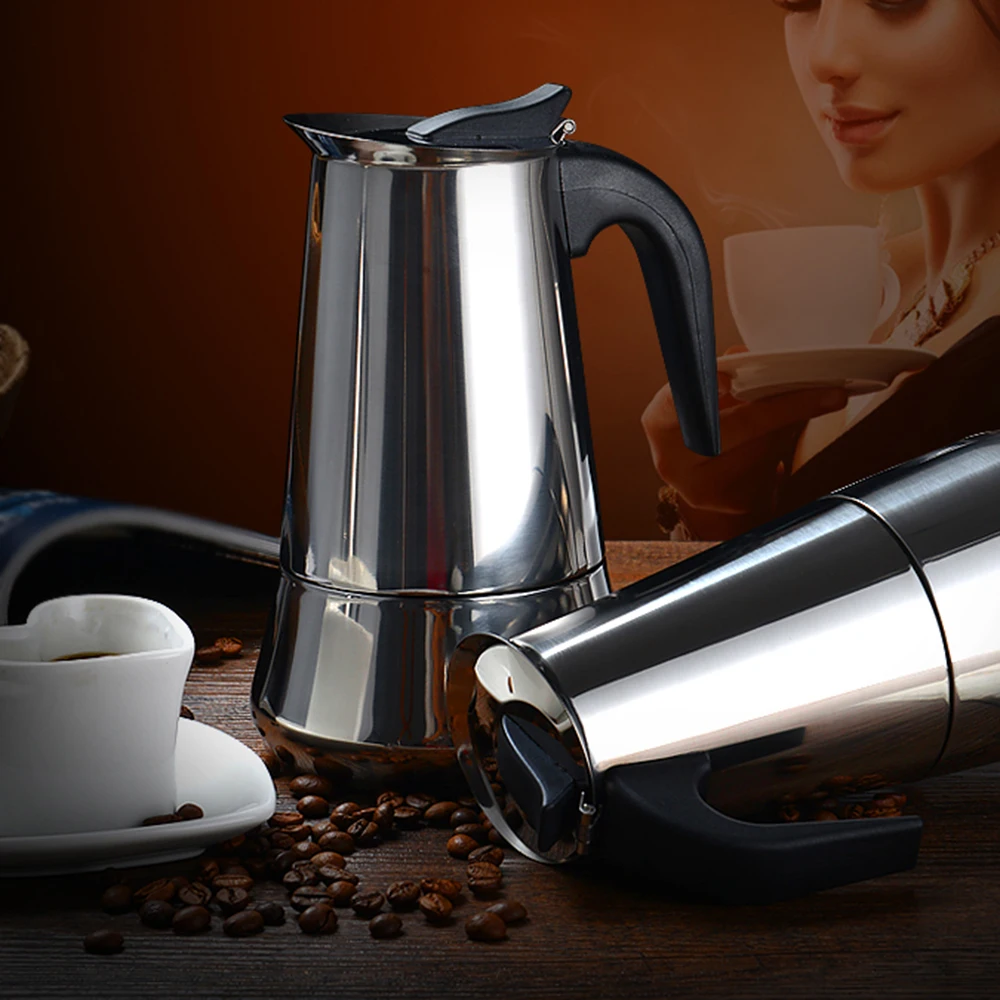 2/4/6/9/12 Cups Stainless Steel Italian Moka Espresso Cafeteira Expresso Percolator Stovetop Coffee Maker Moka Pot espresso coffee maker coffee maker coffee pot espresso maker