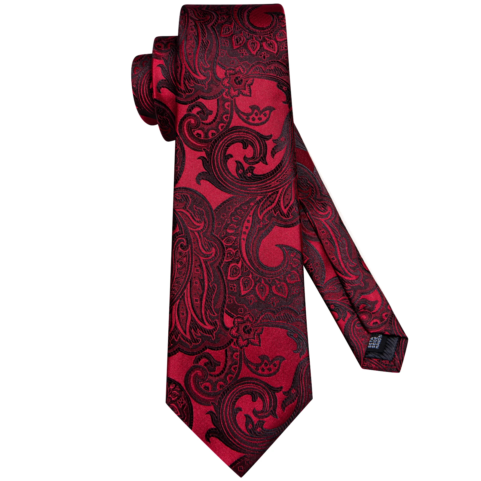 Hi-Tie Extra Lange 170 cm Rosa Blumen Herren Elegante Krawatte Taschentuch Manschettenknöpfe Set Hochzeit Party Zubehör Geschenk für Männer Gravats – Detail 12