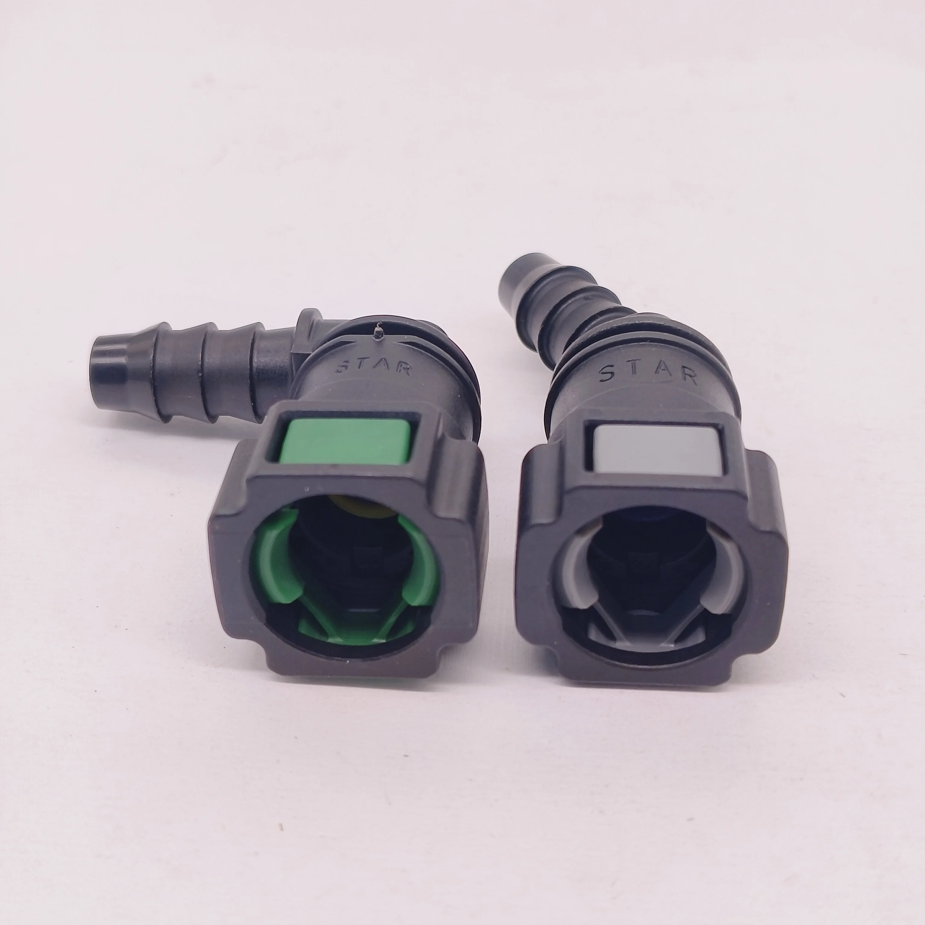 2pcs x D10 ID8 90&deg;/135&deg; Female Auto Car Fuel Line Hose Quick Release Connector Carburetor Part