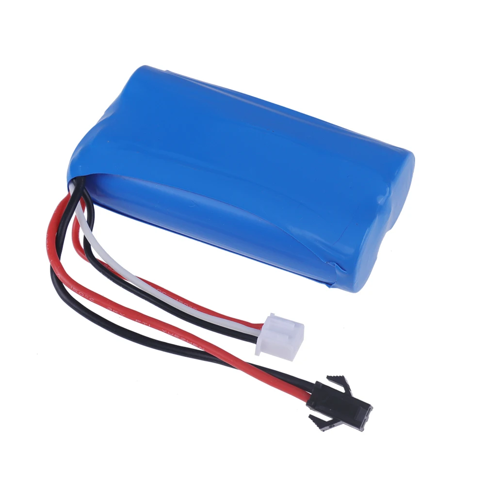 Côté de la batterie LiPo 8000mAh 3S 11.1V pour RC, étiquette avec spécifications.