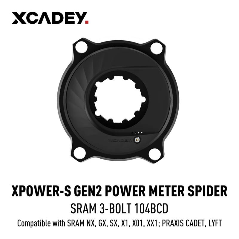 Xcadey-マウンテンバイク用のスパイダーパワーメーター,クランク