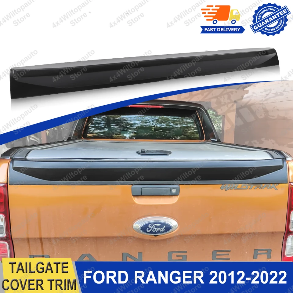 JHCHAN Copertura Protettiva Per Portellone Ford Ranger 2012-2022 - Spoiler In ABS Nero Opaco Per Wildtrak, XL, XLT, Raptor