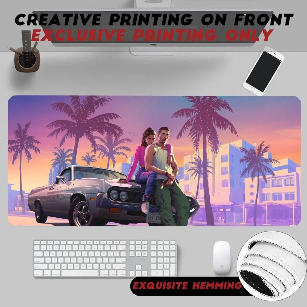 

Open World G-Grand Theft Auto V adventure Game Mouse Pad Non-Slip Rubber Edge locking mousepads Game play mats for notebook PC computer