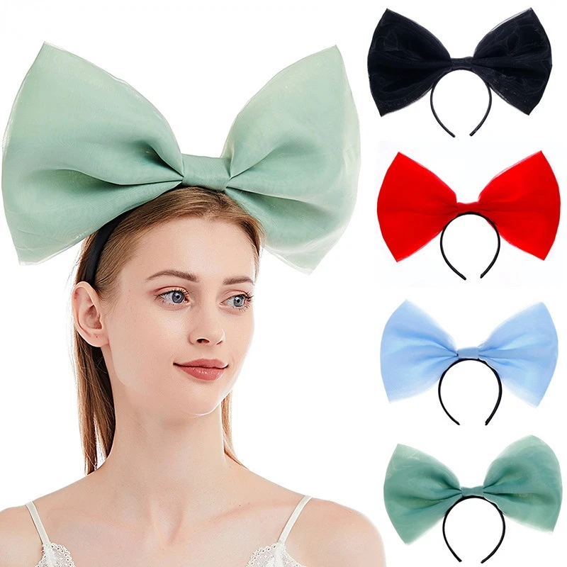 

Bow Headband Bowknot Hair Bands Women Party Decoration Cosplay Costume Headwear Headpiece Birthday Accessories Halloween