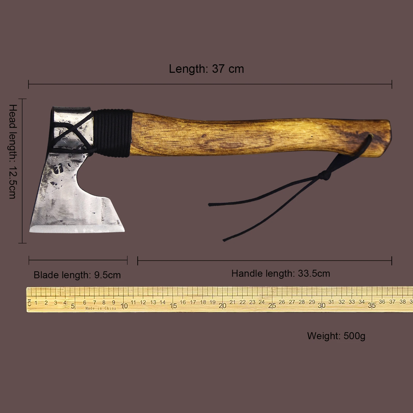 WPKOPYA American Hand-wrought high hardness light tactical axe, camping axe, sharp logging axe, collection gift axe 6