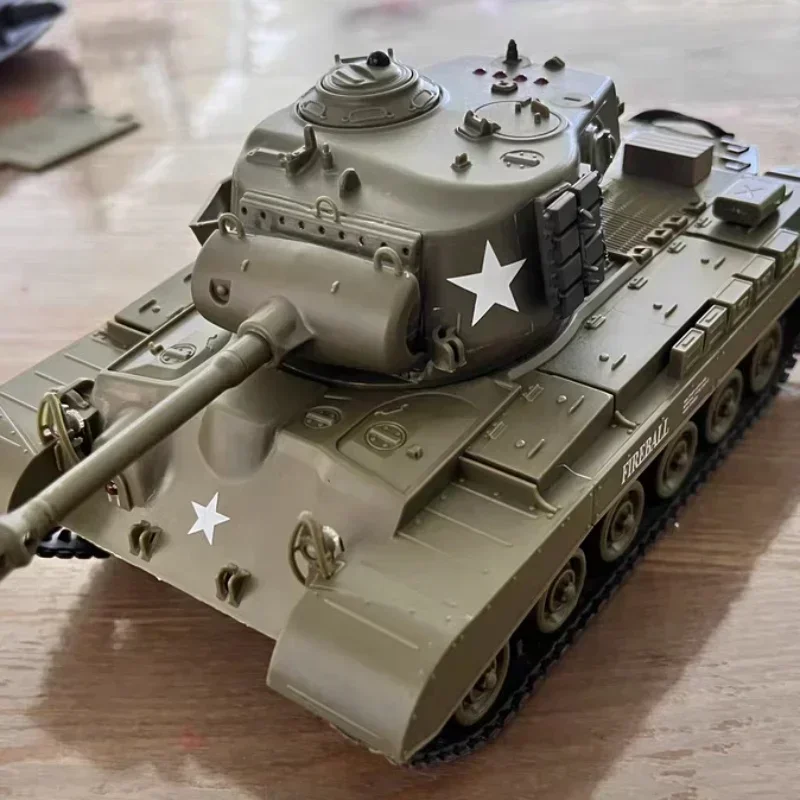 1/30 Tanks Sherman Vs Pershing Infrared Battle Tanks 2.4ghz Rc Battling Panzer Remote Control Us Model Toys