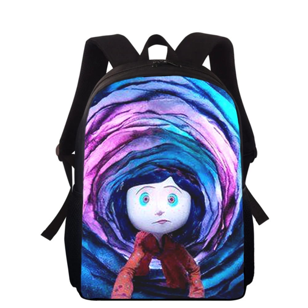 Coraline the Secret Door 15” 3D Print Kids Backpack Primary School Bags for Boys Girls Back Pack Students School Book Bags