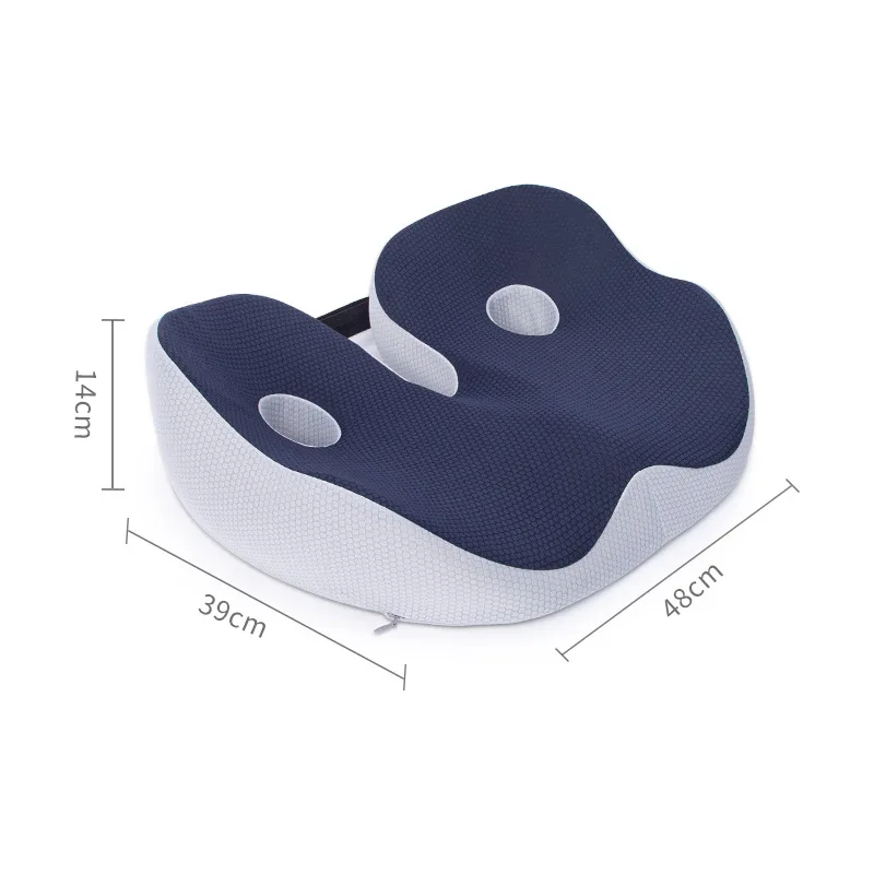 Portable Memory Foam Seat Cushion U-Shaped Office Car Airplane Pillow Back Support Pain Relief Pillow Ergonomic Body Support 6