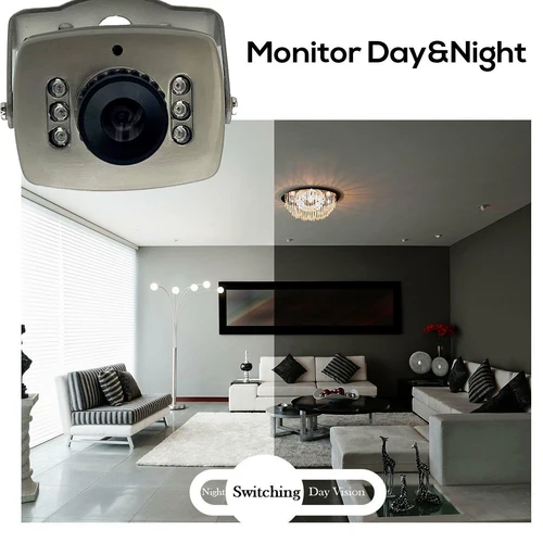 Uvusee CCTV 1/3, D/N 미니 감시 카메라, CMOS 1000TVL, 960H, 6 개, 주야간 IR LED, 6mm 보안 카메라 5