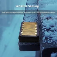 eWelink Capteur de pluie Zigbee sans fil extérieur, détection de pluie IP66, capteur de fuite d'eau étanche, contrôle par liaison, compatible avec l'application Alice 5