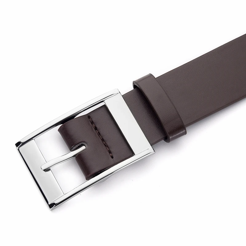 New Luxury Belt for Men PU Leather Belt Metal Pin Buckle High Quality Famous Brand Designer Waist Strap Belts for Jeans Men Belt