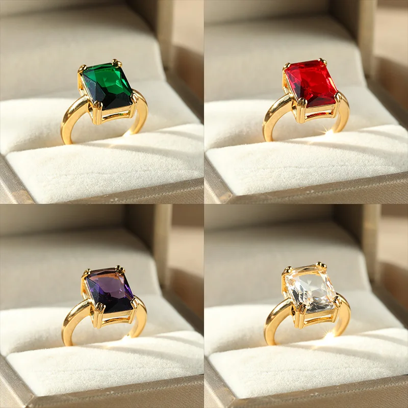 Anillo Abierto De Acero Dorado Bulevard