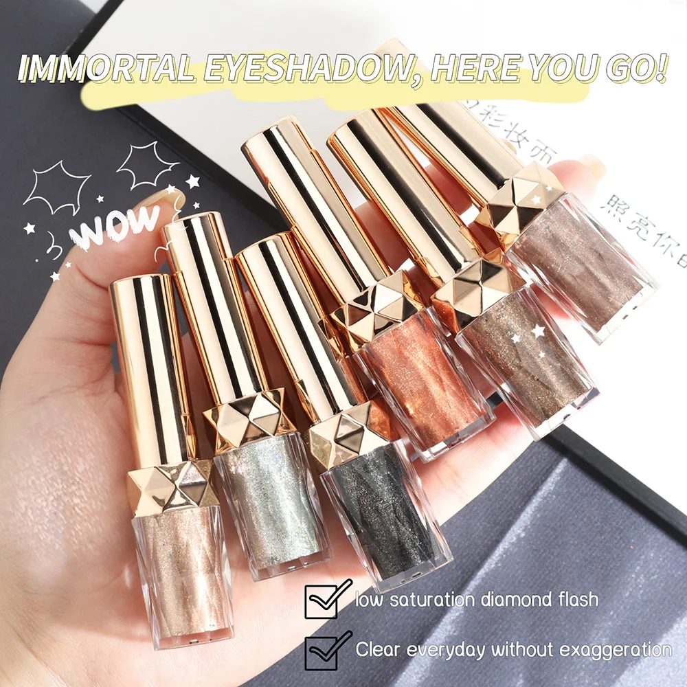 

New Liquid Eyeshadow Stick Shimmer Pearlescent Makeup Glitter High Pigment Waterproof Charming Eye Shadow Cosmetics