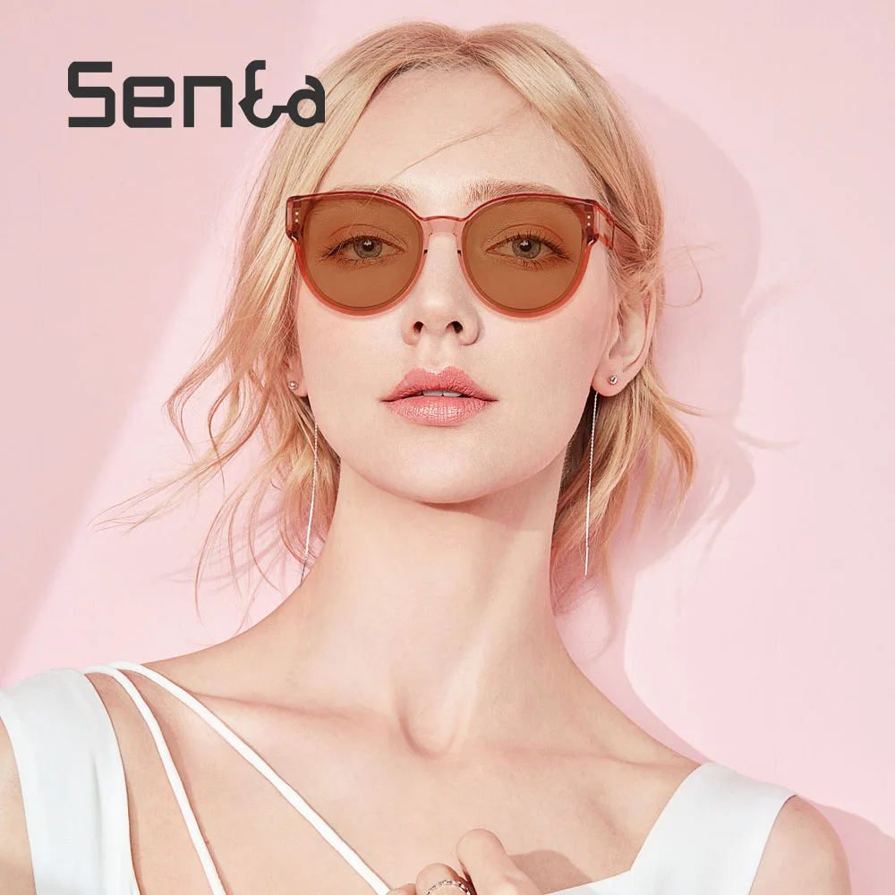 

Senta Eyeglasses Polarized Sunglasses Vintage Round Sunglasses for Women Men Classic Retro Designer Style UV400 Goggles Shades