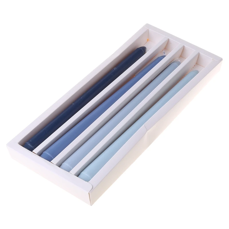 

Набор из 4 конических свечей для дома, длительного горения, бездымного и без капель