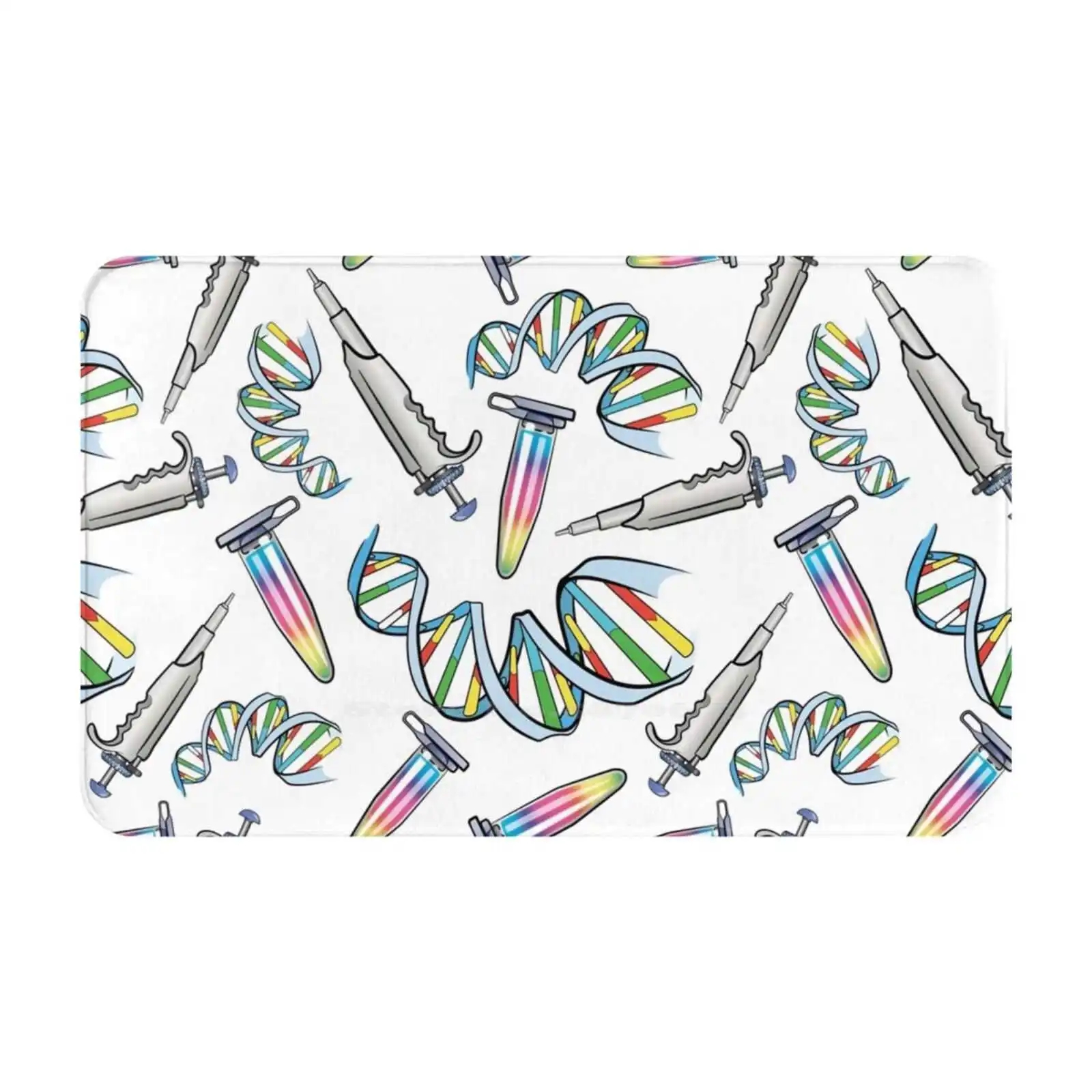 Modello Qpcr Con Pipettatore Di Dna E Tubo Di Reazione Pcr Tappetino Per Articoli Per La Casa 3D Tappetino Per Tappetino Tappetino Per Piedi Reazione 