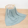 HappyFlute New 1PCS Solid Colour Skin-friendly Bamboo Cottoon Fabric 110*120cm Newborn Multi-purpose Quick Dry Swaddle Blanket 5