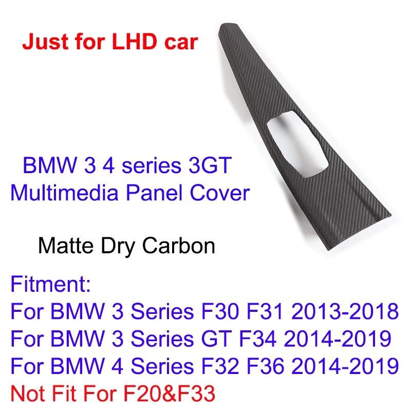 Panel de Reemplazo Interior para BMW Serie 3 4 3GT F30 F32 F35 F36 M Sport IDrive Multimedia