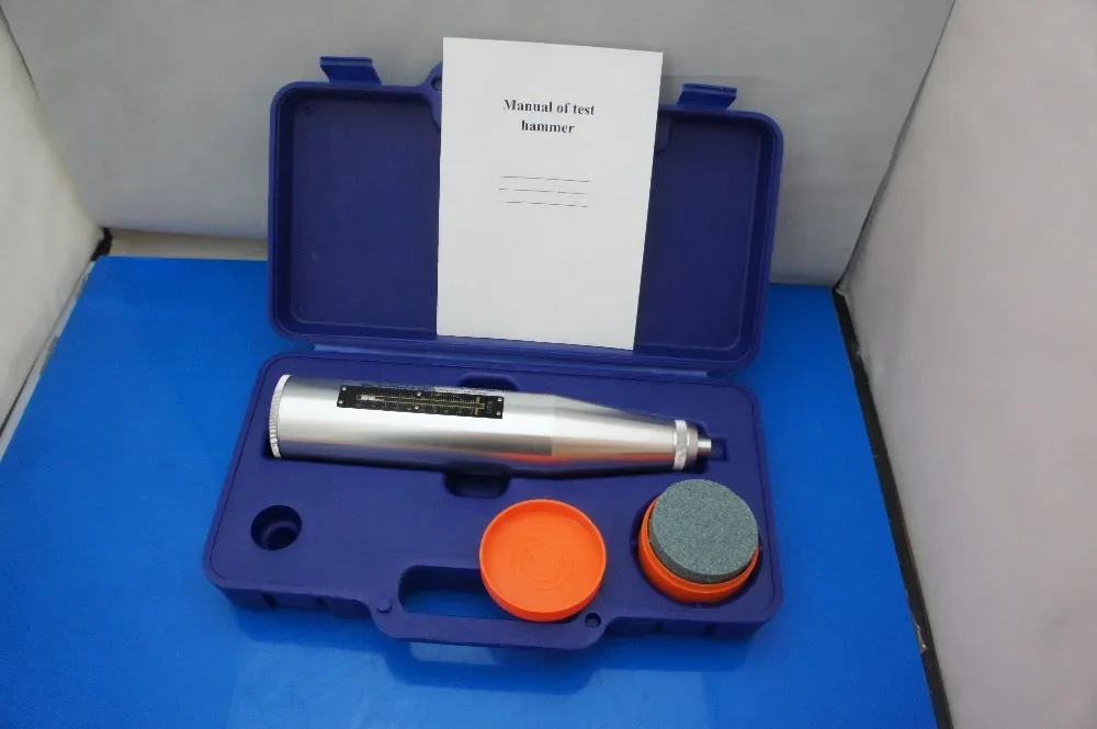 HT-225 Concrete Rebound Tester | Resiliometer Schmidt Swiss Hammer 10-60 MPa with English Panel detail image 1
