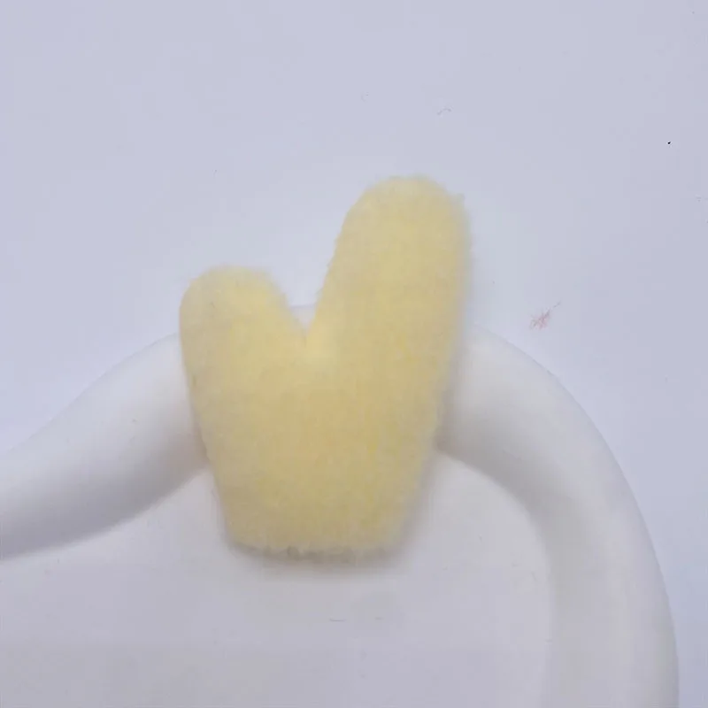 28 Stücke 4,5*6,5 CM Plüsch Filz Drachenhorn Gepolsterte Applikationen DIY Handgemachte Haarspange Zubehör Und Tuch Dekorative Zubehör – Detail 10