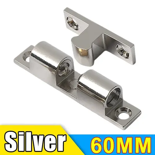 Wholesale Furniture Door Ball Latch Brass Double Roller Spring Ball Catch Latches Cabinet Closet Door Adjustable Tension Latch - Image 9