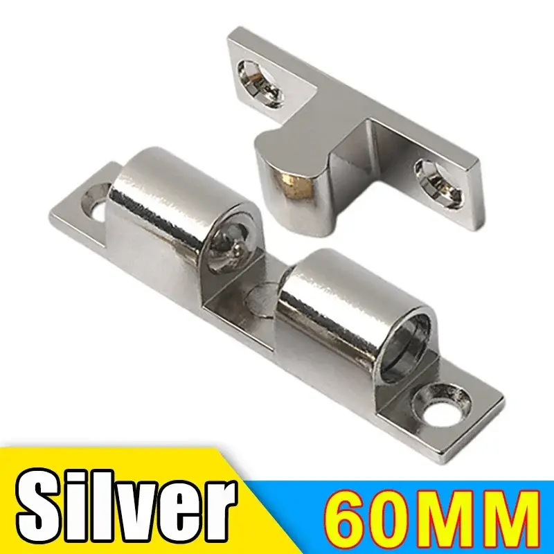 Wholesale Furniture Door Ball Latch Brass Double Roller Spring Ball Catch Latches Cabinet Closet Door Adjustable Tension Latch - Image 9