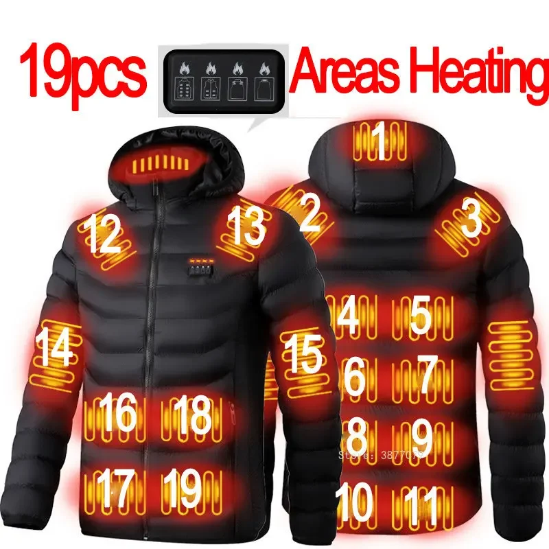 

Jacket Areas Warm Winter Mens Men Parkas Vest Tactical Heated Waterproof For Jackets 19 Coat Heating