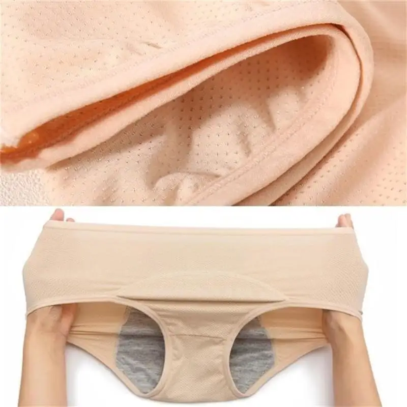 Leak Proof Menstrual Panties Women Underwear Period Cotton Waterproof Briefs  Plus Size Female Physiological Breathable Pants