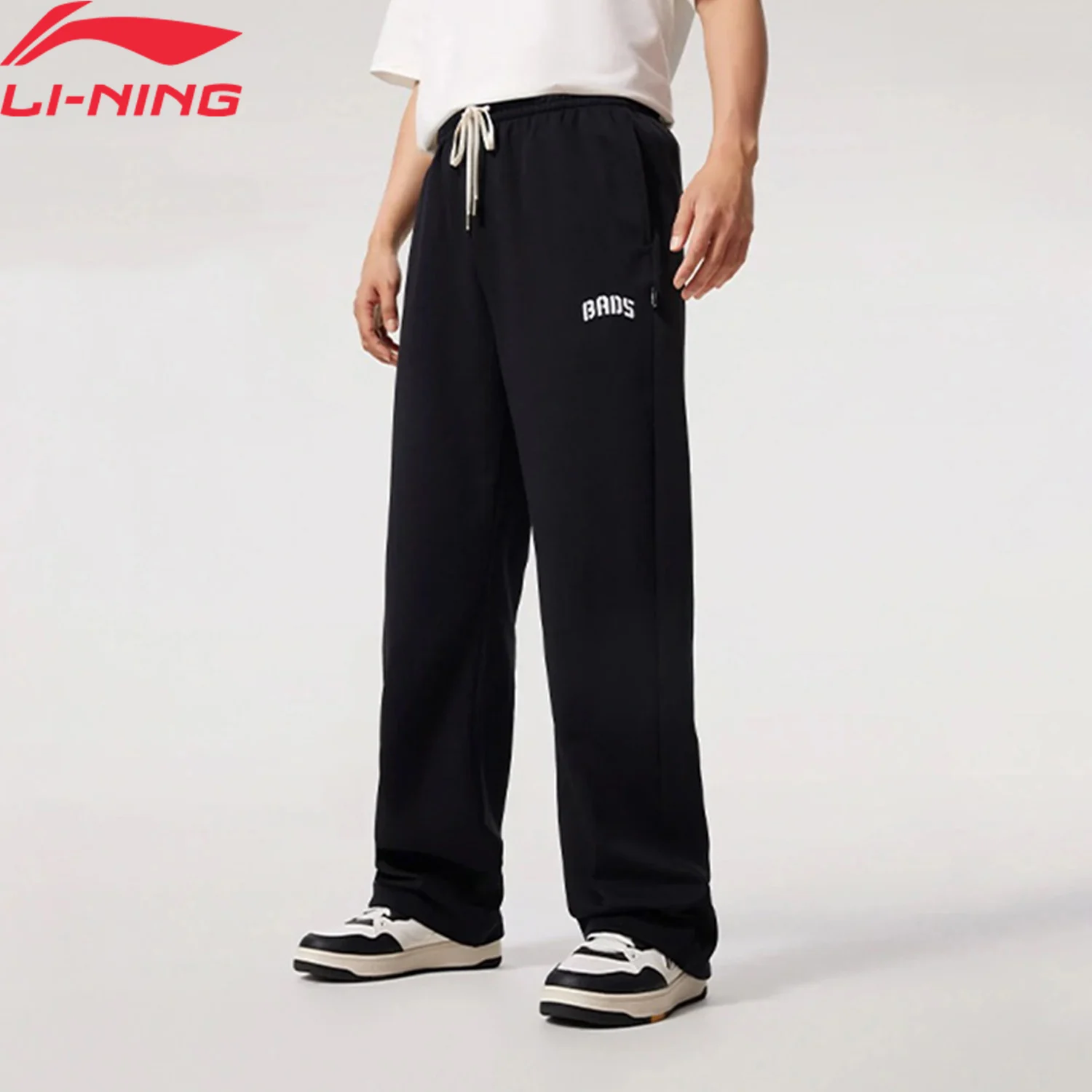 Li-Ning Herren-Sporthose BADFIVE AT DRY FREEZE, 54 % Baumwolle, 46 % Polyester