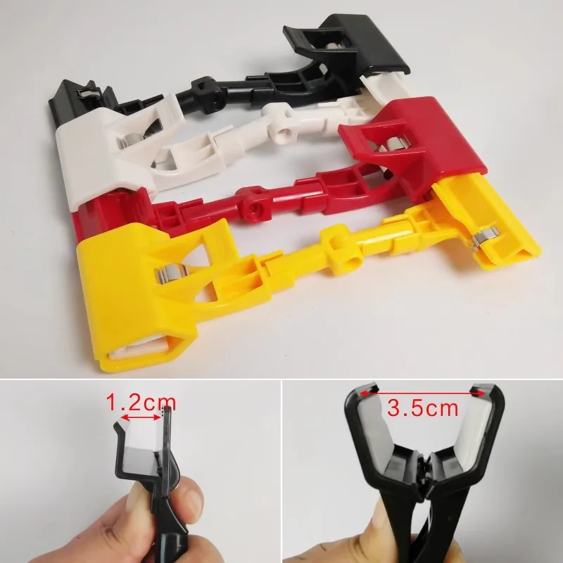 5 sets of retail display clips, double-sided clips, transparent acrylic price product rotatable clips