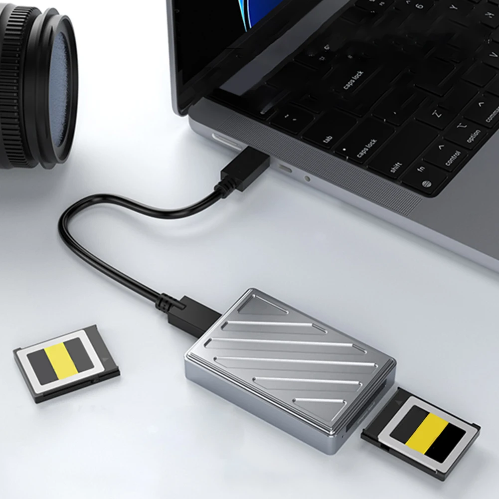 휴대용 C타입-CFexpress B 리더, USB 4.0, 10Gbps CFexpress B 타입 카드 리더, 메모리 카드 어댑터, 노트북 컴퓨터 및 휴대폰용