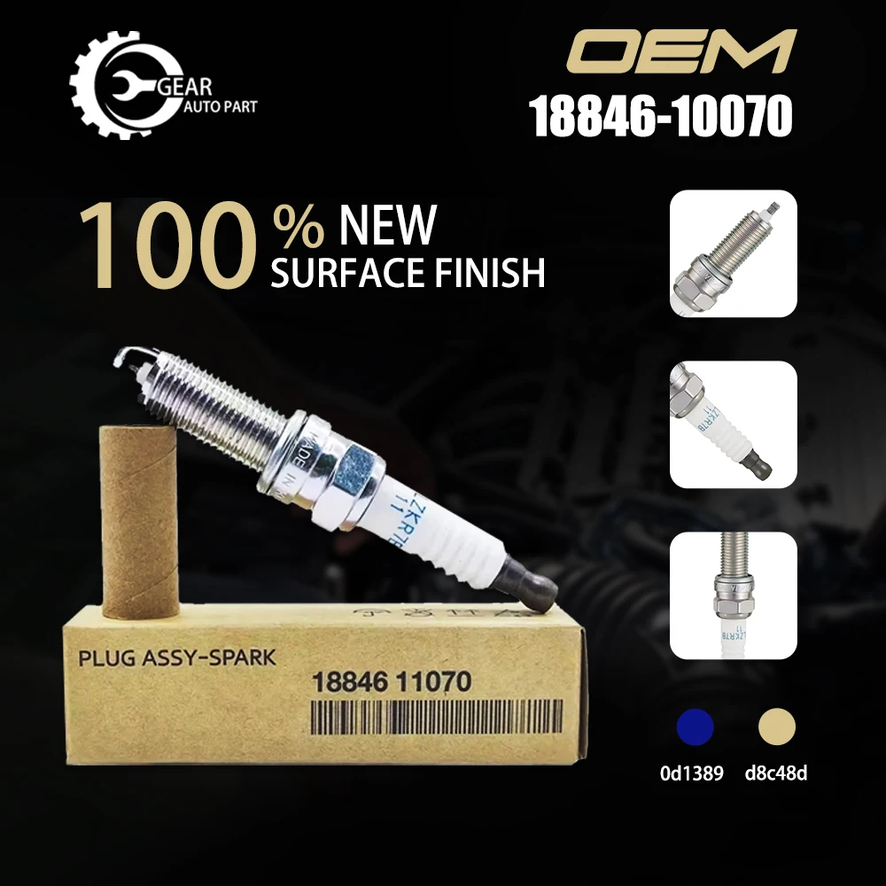 Iridium Spark Plug 4 20 40pcs 18846-11070 For Hyundai Sonata 8 Elantra Gensis Santa Fe Tucson Acura 1884611070 SILZKR7B11 spark plug