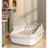 Anti-Splash Cat Litter Box & Bedpan - Pet Sandbox for Kitties/Kittens Convenient Cleaning Cat Toilet Essential Pet Supplies 2