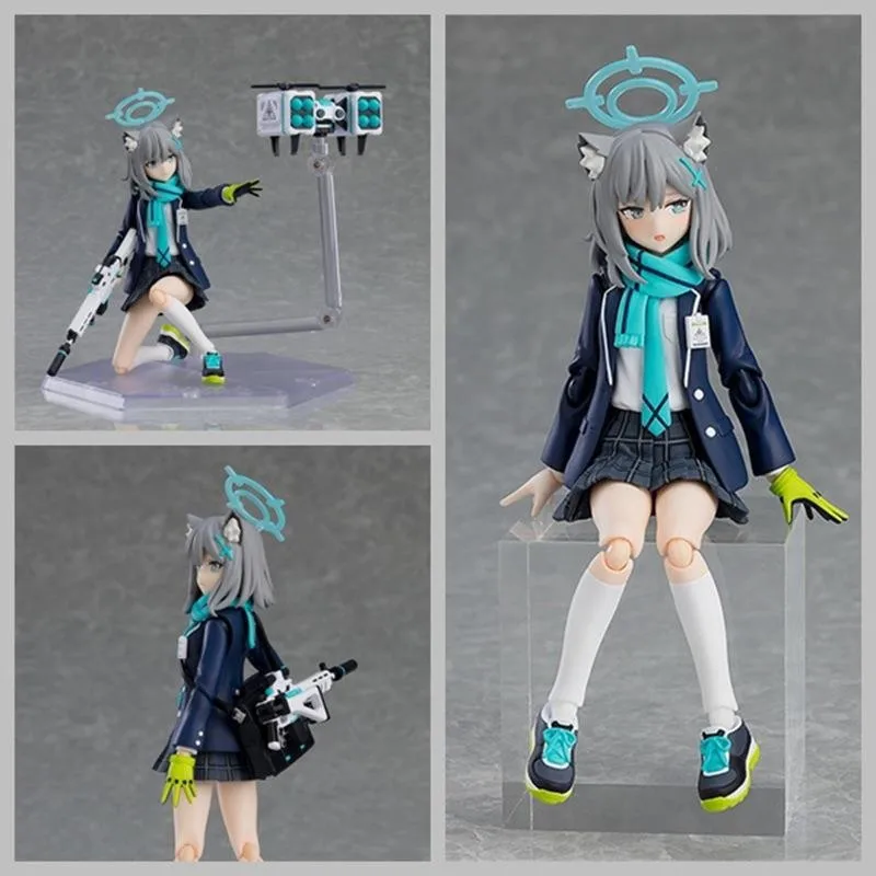 

15 см Figma #567 синий архив Shiroko Sunaookami Аниме Фигурка кавайная девушка экшн-модель игрушки игровая Статуя Коллекционная кукла подарок