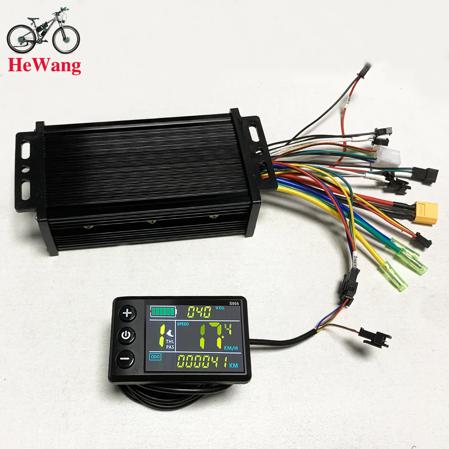 20A/30A E-Bike Sine Wave BLDC Controller with S866 Color Meter Kit  350W-1500W f