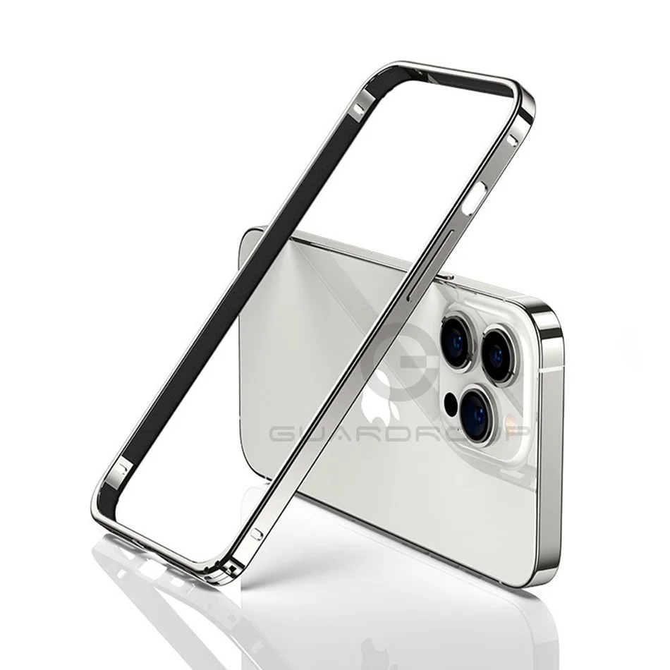 Luxury Light Aluminum Bumper Ultra Slim Case For iPhone 13 12 14 15 16 17 Pro Max 16plus Safety Buckle Metal Alloy Accessories — view 5