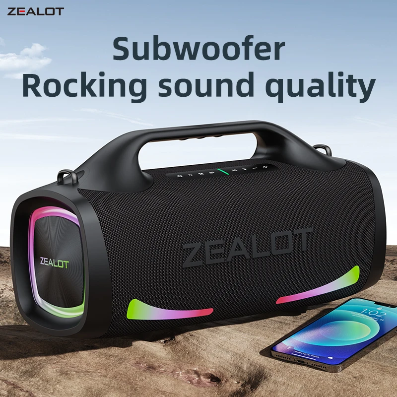 ZEALOT S79 100W ワイヤレススピーカー Zealot S79 ポータブルワイヤレススピーカー - 100W Amazon.com