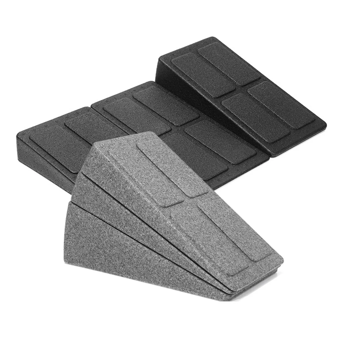 BAAU Squat Wedge Block Adjustable Non-Slip Squat Ramp Wedge Calf Stretcher Slant Board Strength for and Deadlift Gray