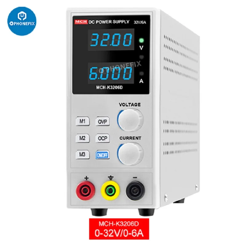 

MCH-K3206D KA3005D Adjustable Digital Programmable DC Power Supply Laboratory Power Supply 32V 6A Orientation Fine Tune Feature