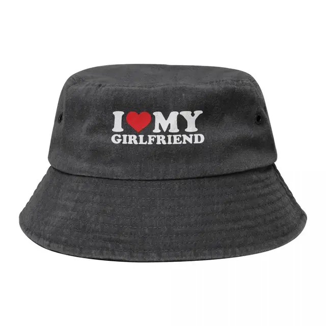 I Love My Girlfriend Bucket Hat Horse Hat dad hat Rugby Gentleman