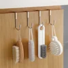 H Shape Door Hooks Space Aluminum Glass Free Hole Hanger Shower Towel Rack Key Holders Kitchen Bathroom Shelf Home Organizers 6