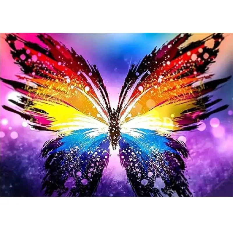 

Create a Sparkling Masterpiece with Frameless Butterfly DIY Decorative Rhinestone Painting Kit!